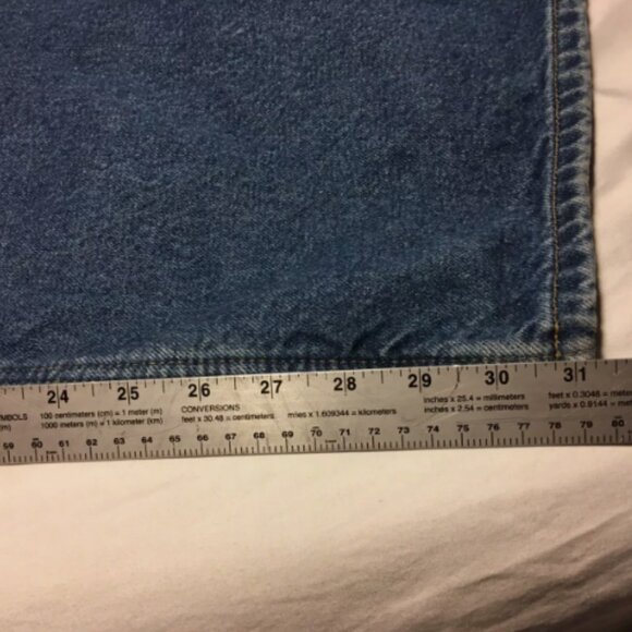 50x32 CARHARTT 8172 DST RELAXED FIT MED WASH BIG/TALL WORK DENIM JEANS IG 812 - Picture 6 of 12